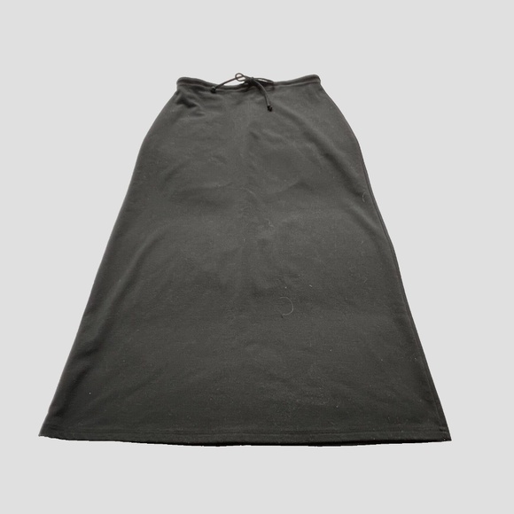 NY&CO Maxi Skirt Black Size L Pull On Elastic Waist Pencil Stretch New York & Co - Picture 3 of 5